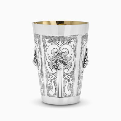 Margarita Kiddush Cup With Casting Sterling Silver