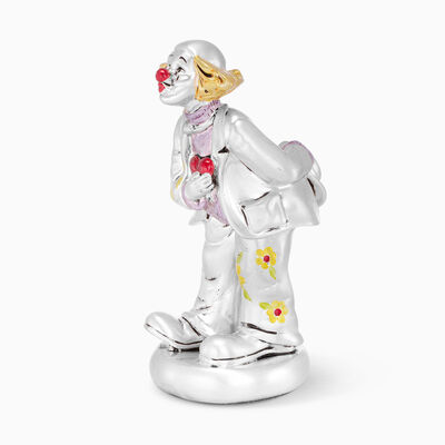 Clown In Love Silver Plated 
