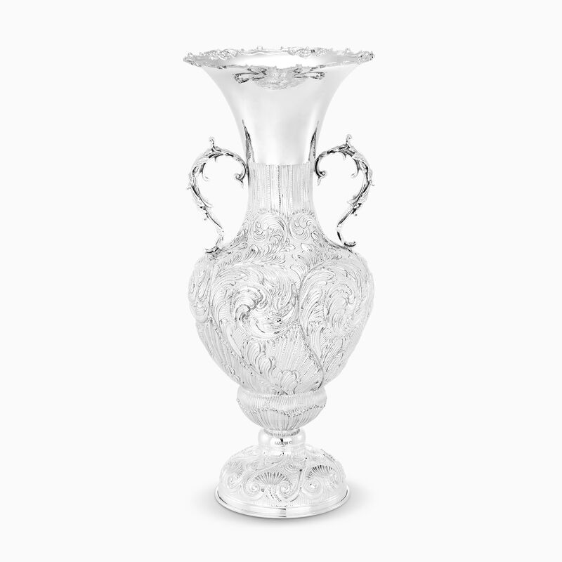 Torino Vase With Handles Sterling Silver 