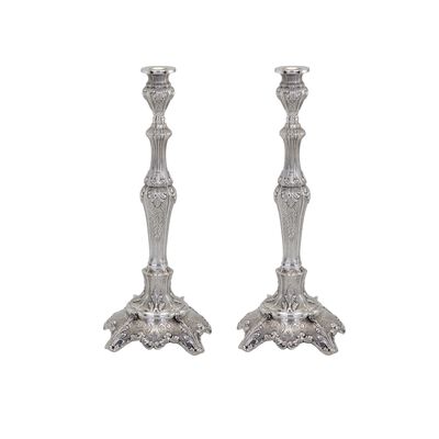 Gola Decorated Candlesticks Small Sterling Silver 