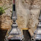 Comino Candlesticks Decorated Silver Large 