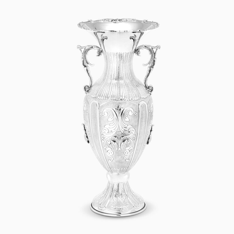 Retro Muscat Vase With Handle Sterling Silver 