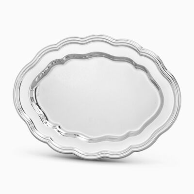 Smooth Oval Tray Small Sterling Silver 