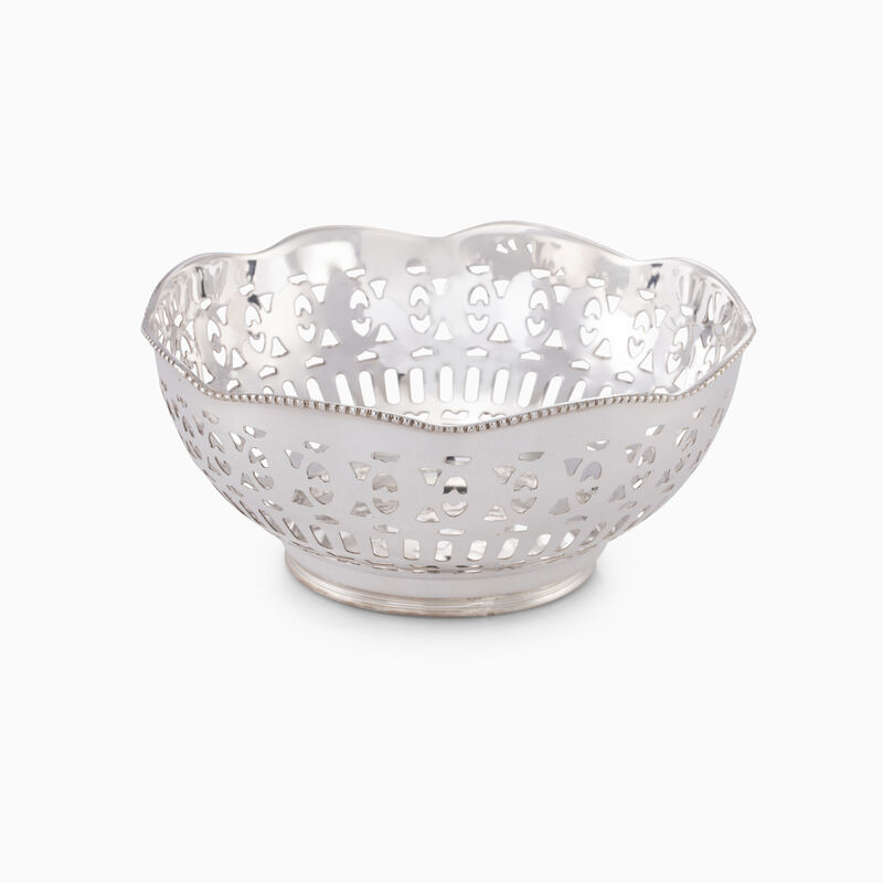 ROUND MEDIUM BASKET PLATED 