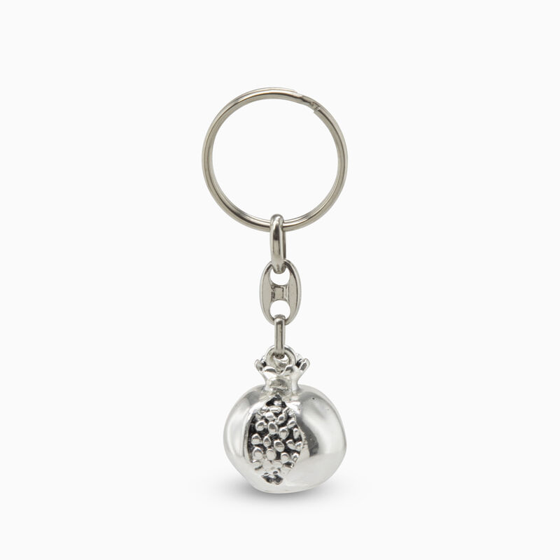 Key Chain Pomegranate Silver-Plated 