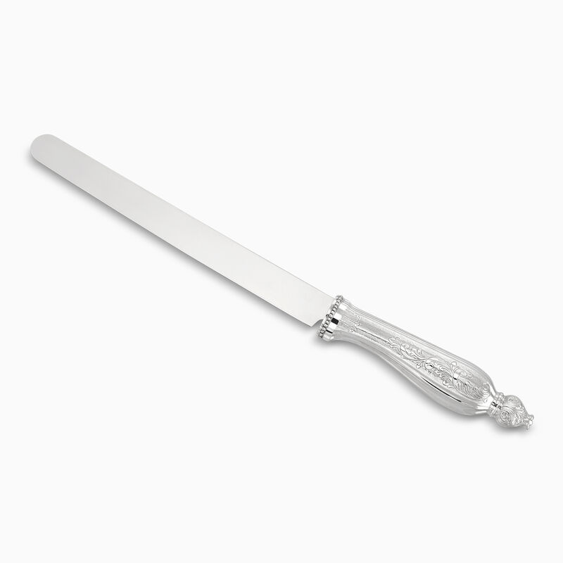 Bellagio Challah Knife Non Serrated Oval Decorated