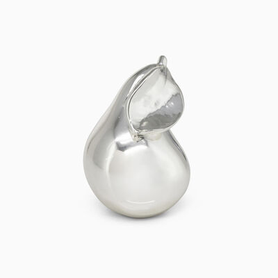 Pear with Leaf Silver-Plated 