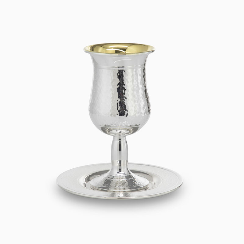 Hammering Cup on Leg Silver-Plated 