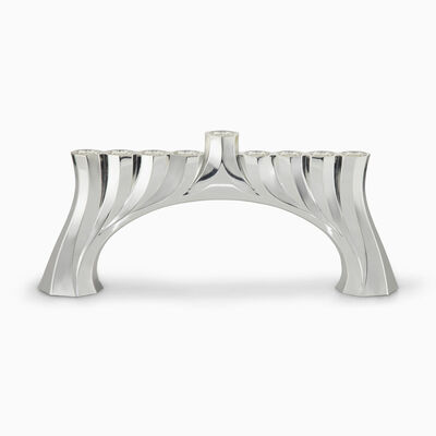 Bridge Menorah Silver-Plated 