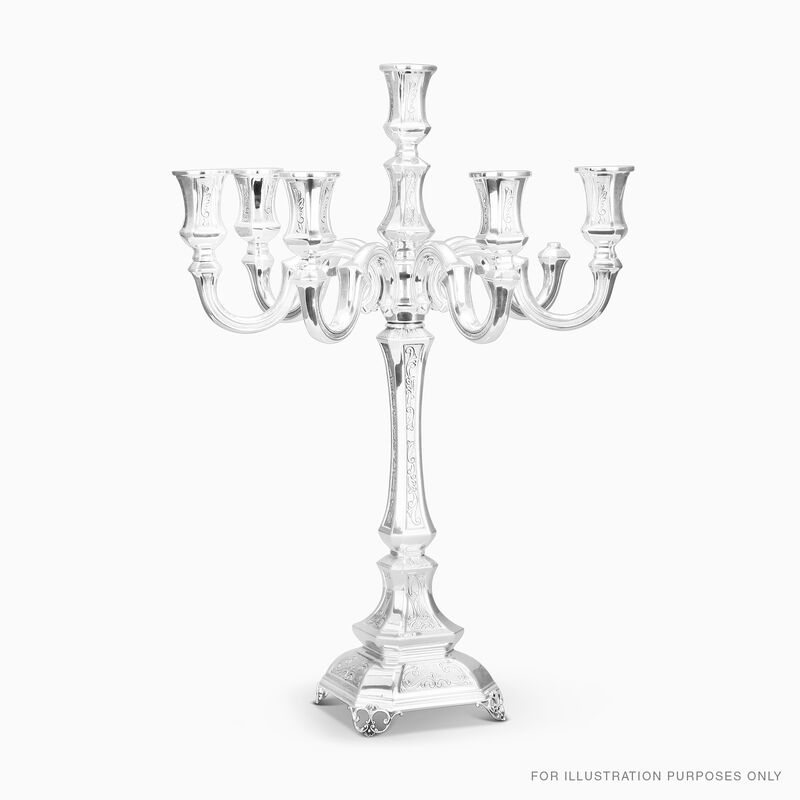 OCTAGONAL LARGE CANDELABRA 6 B 