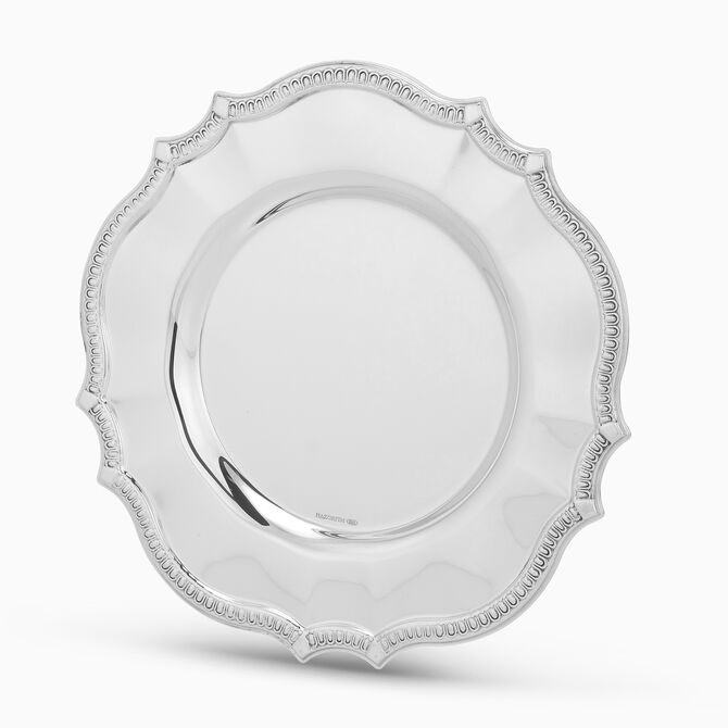 Bellagio Smooth Plate Sterling Silver 