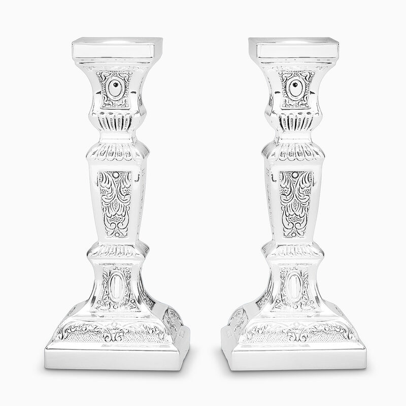 Zurich Decorated Candlesticks Mini Sterling Silver