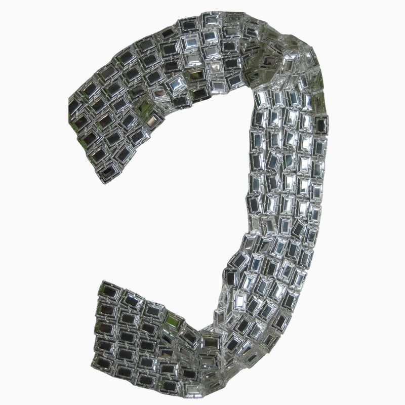 Rectangular Atara 5 Lines Deco Sterling Silver 