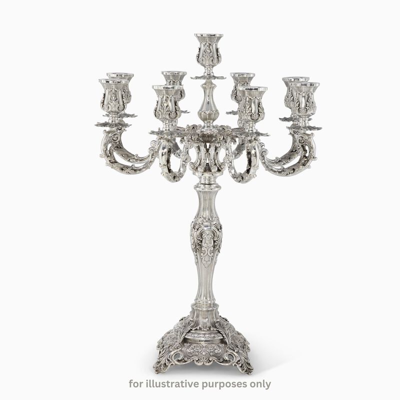 STONE 14 LIGHT CANDELABRA 