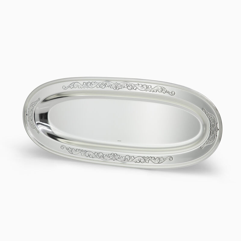 OVAL SERVING TRAY PLATED 