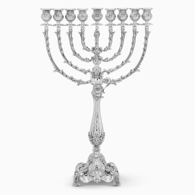 Majorca Menorah Large Sterling Silver 