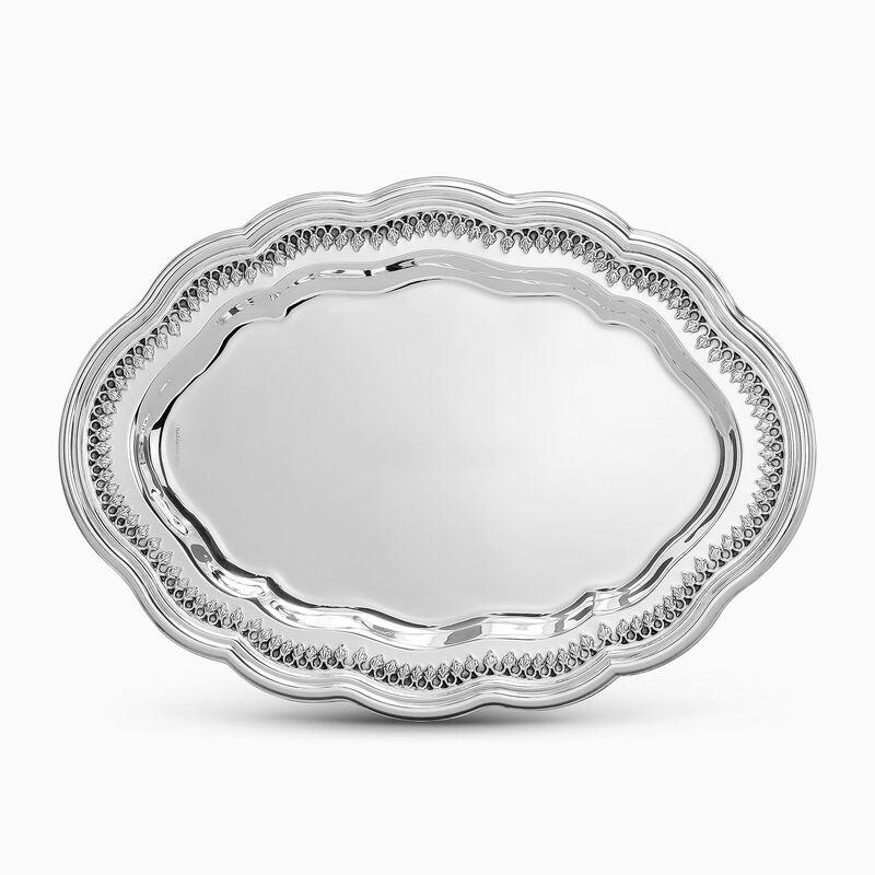 FILIGREE CURVED OVAL TRAY 