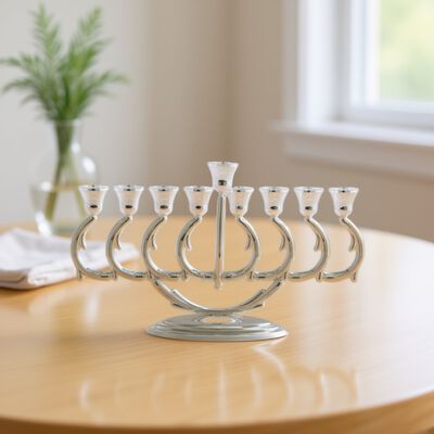 Branches Menorah Silver-Plated 
