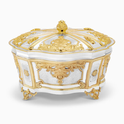 Renaissance Etrog Box Selective Gold 