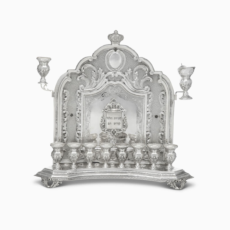 Royal Backwall Expended Menorah Sterling Silver 