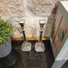 Comino Candlesticks Smooth Sterling Silver Small 