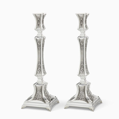 BARAK CANDLESTICKS DEC. LARGE 