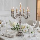 KIANTI CANDELABRA 8 ARMS BRASS 