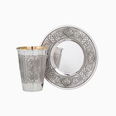 Garda Kidush Cup Set Silver-Plated 
