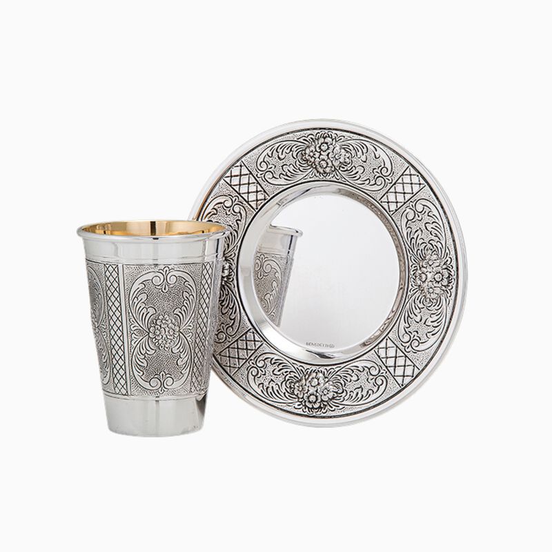 Garda Kidush Cup Set Silver-Plated 