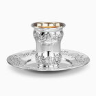Lizhensk Chosson Sterling Silver Kiddush Set 