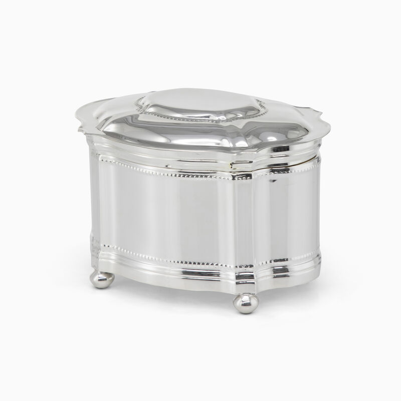 PEARLS ETROG BOX SILVER PLATED 