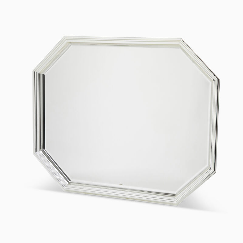 OCTAGONAL TRAY (AG) PLATED 
