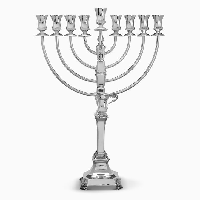 Neora Silver Menorah - Large 