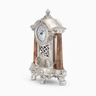 Baroque Red Table Clock (H.29.5) Silver-Plated Baroque Red Table Clock (H.29.5) Silver-Plated