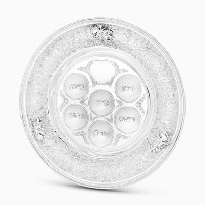 Primavera Pesach Seder Plate Large Sterling Silver