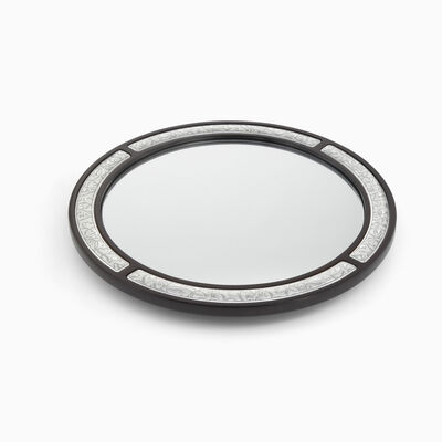 ROUND MIRROR SERVING TRAY 