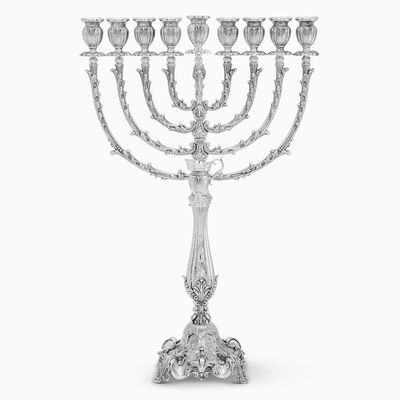 Majorca Menorah Medium Sterling Silver 