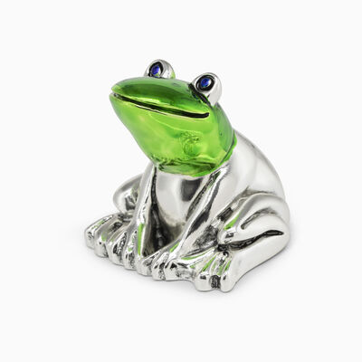 Sitting Frog (5/H) Silver-Plated 