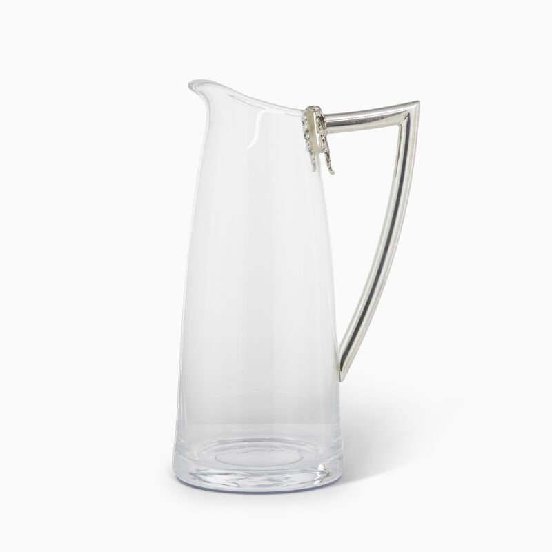 CARAFE WITH PLATED HANDEL 