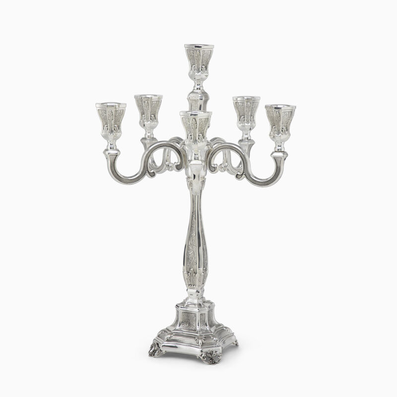 BAKIO DECORATED CANDELABRA 6 B 