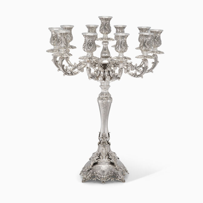 Gola Candelabra 11 Branch Large Sterling Silver