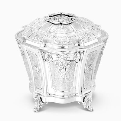 Renaissance Tzedaka Box Sterling Silver 