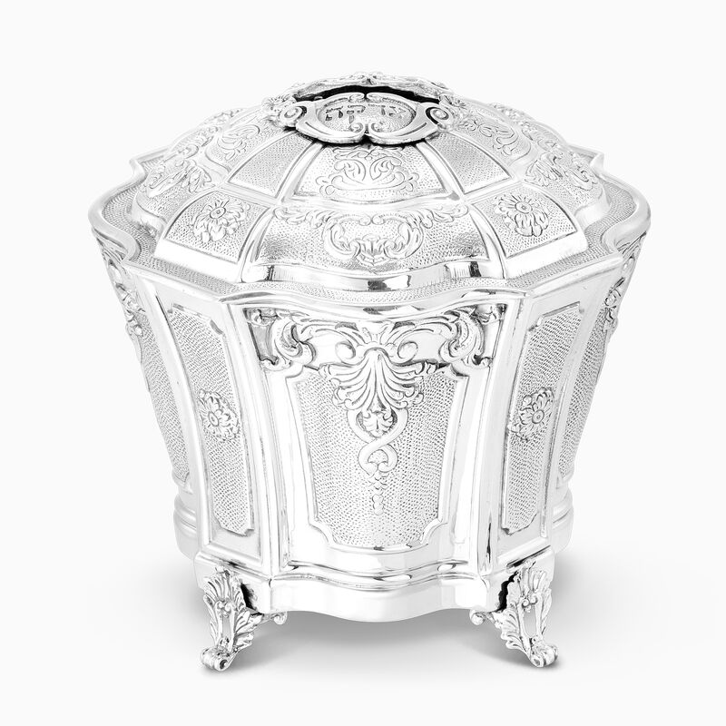 Renaissance Tzedaka Box Sterling Silver