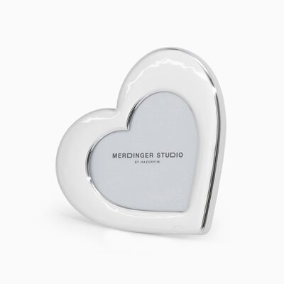 HEART SHAPE PHOTO FRAME PLATED 