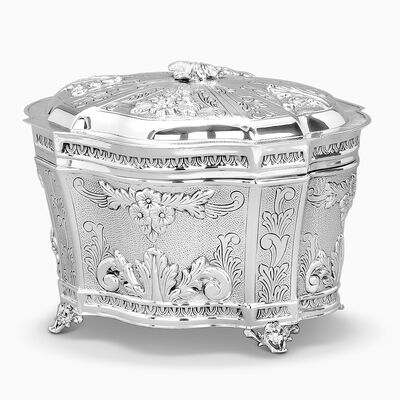 COBALT DECORATED ETROG BOX 