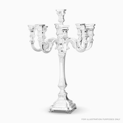 COMINO CANDELABRA DECORATED 10 BRANCHES STERLING S