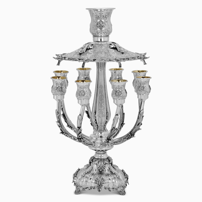 Arco Tree Wine Fountain 8 Cups Sterling Silver 