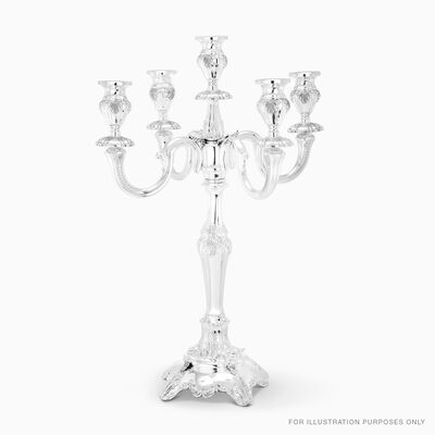Gola Candelabra 6 Branch Smooth Sterling Silver 