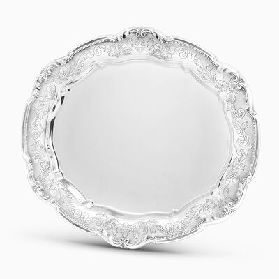 Universal Tray Wide Border Sterling Silver 
