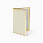 Cream and Gold Enamel Double Frame 